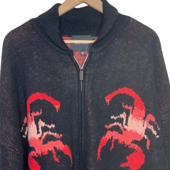 SPIRIT JERSEY | NWT Unisex Scorpion Wrath Knit Zip Front Sweater | Size L - Picture 3 of 12